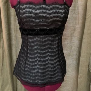 Ann Taylor lined black camisole (size 4)